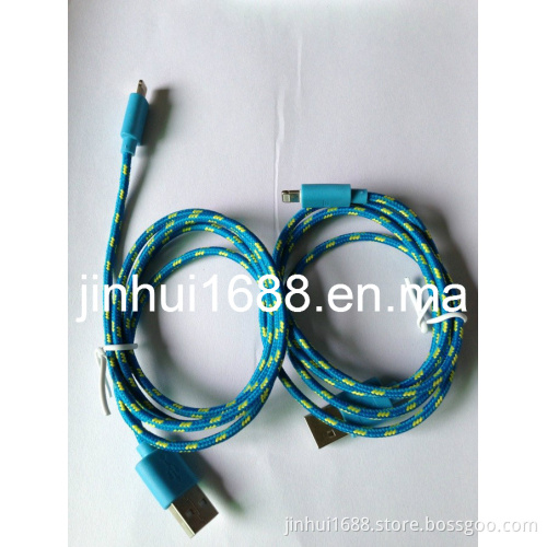 Febric Knitted USB Cable for iPhone 5